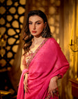 Luminous pink saree