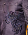Deep Blue sherwani with Kula