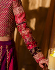 Fuschia Lehenga Choli Jacket