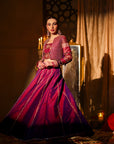 Fuschia Lehenga Choli Jacket