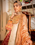 Rust And Maroon Engagement/Nikkah Dress