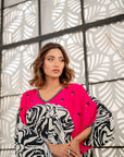 Pink and Black Kaftaan
