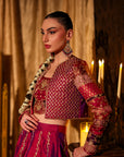Fuschia Lehenga Choli Jacket