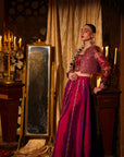 Fuschia Lehenga Choli Jacket
