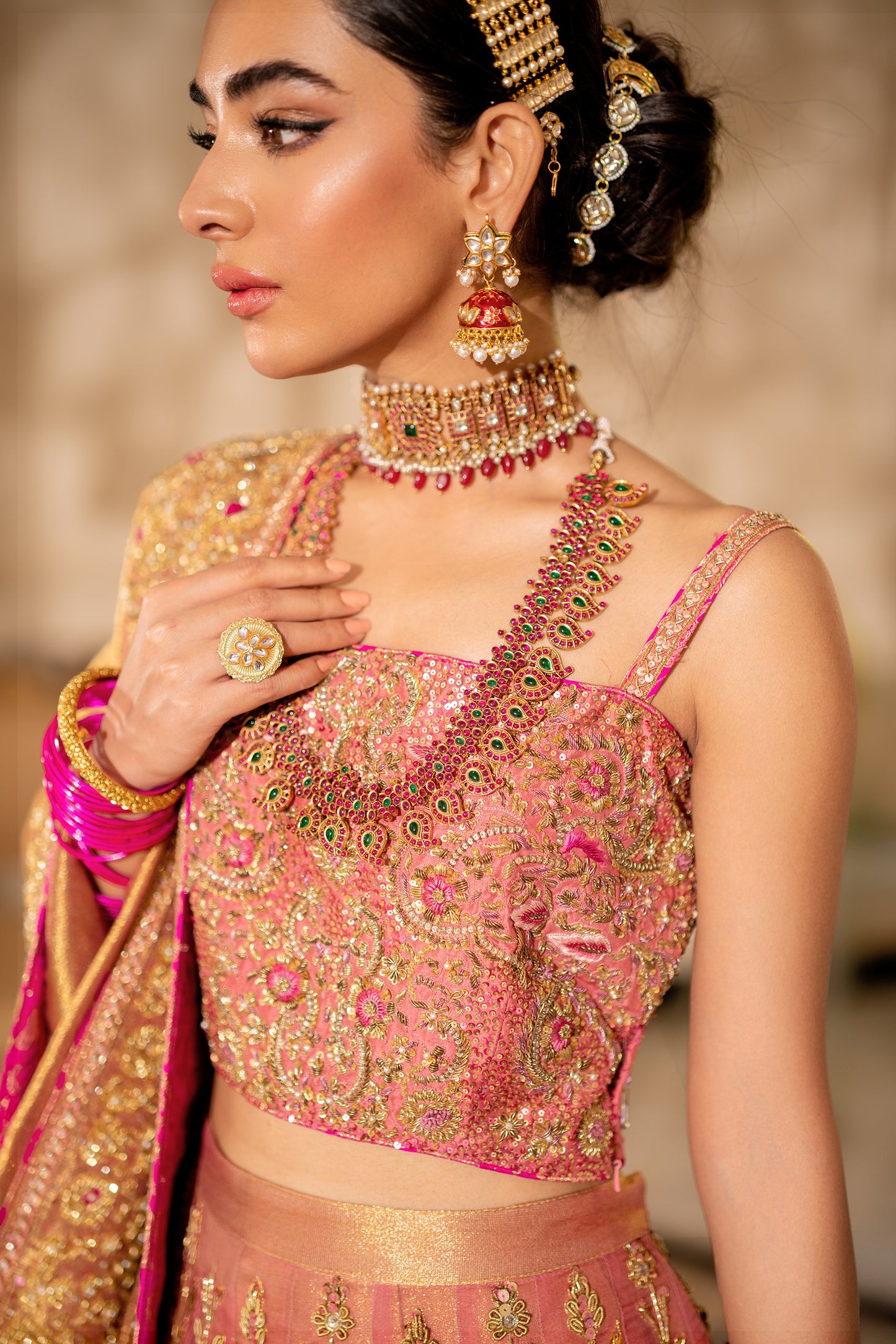 Carnation Pink Lehnga Choli