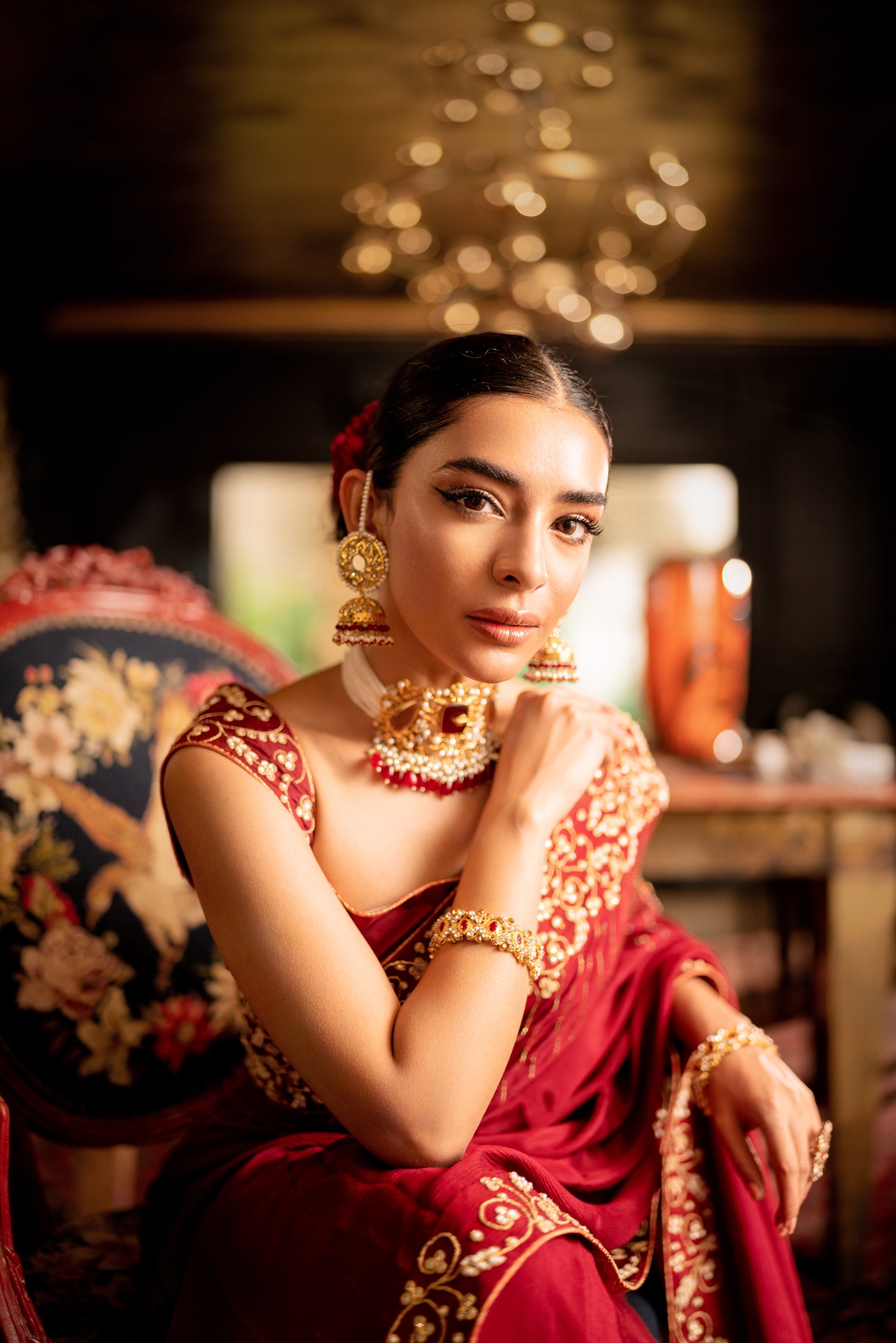 Maroon Maroori Saree