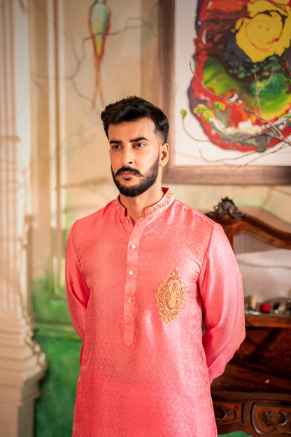 Pink Men's Kurta