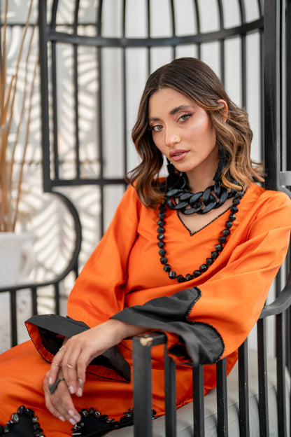 Black & Orange luxury pret