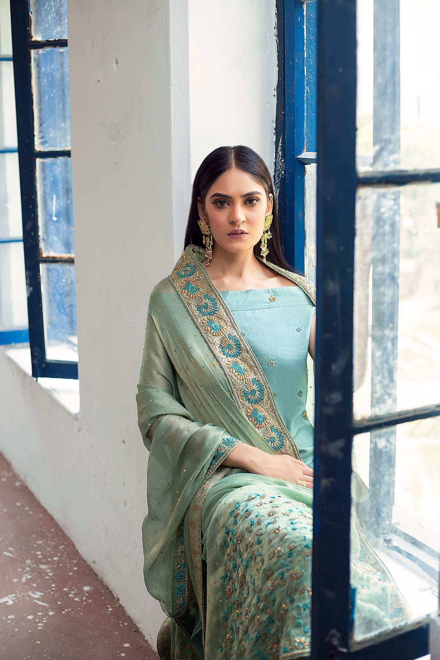 Mint Green Pure Silk Shirt