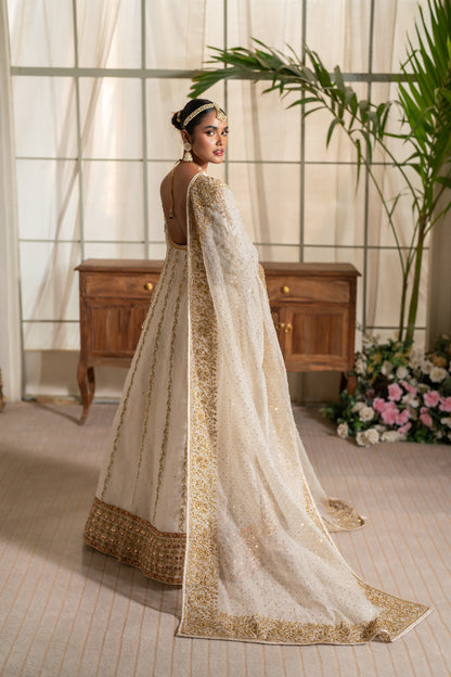 Noorie - White Bridal Kalidaar